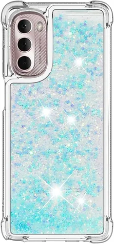 Miniatura 2 de Funda compatible con Motorola Moto G Stylus 2022, con purpurina, líquida, bonita funda transparente para teléfono, flotante, arenas movedizas, a