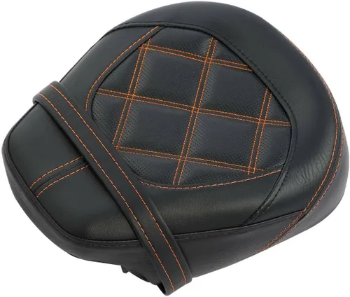 Miniatura 23 de TCT-MOTORPARTS Driver Rider - Almohadilla de respaldo para Harley Touring 2009-2023 Road King Street Road Electra Glide Ultra Black Stitching