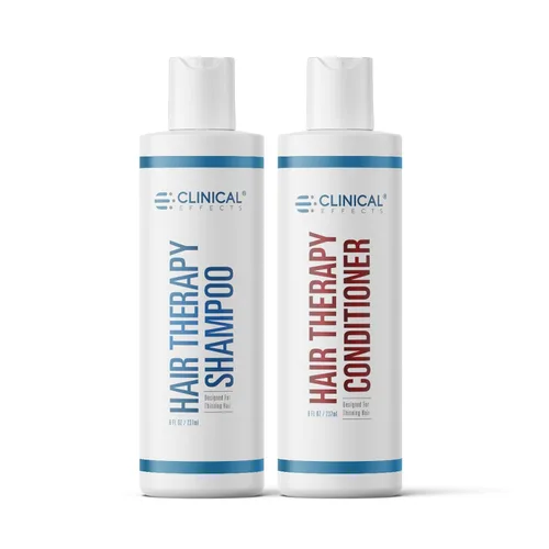 Clinical Effects Set de champú y acondicionador de terapia capilar – Champú y acondicionador para el crecimiento del cabello – Biotina, Saw Palmetto