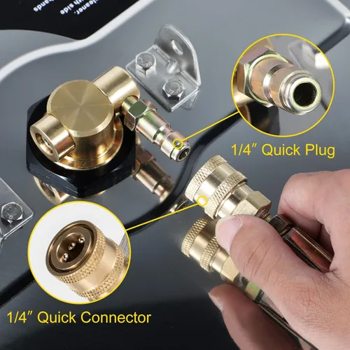 Miniatura 6 de VEVOR Limpiador de superficies, 4000 PSI 16" Lavadora a presión con 1/4" QC para cubiertas, brazo giratorio doble de acero inoxidable