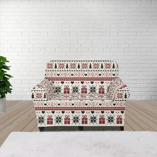 Miniatura 60 de Horeset Fundas elásticas para sofá con diseño de flores otoñales, lavables para sofá de 2 cojines, funda protectora para mascotas y perros