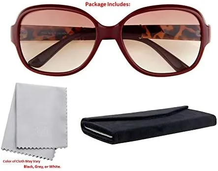 Miniatura 5 de Stylle Gafas de sol de gran tamaño para mujer, diseño de marco retro, protección UV400 polarizadas
