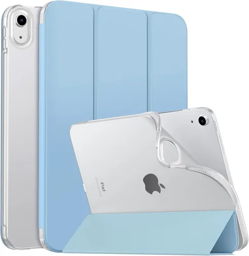 MoKo Funda para Nuevo iPad (A16) 11ª Generación 2025/ 10ª Generación 2022, Funda para iPad de 11 Pulgadas/ 10.9 Pulgadas con Cubierta Trasera Azul