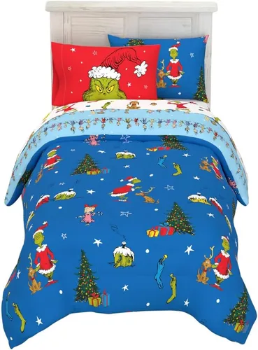 Miniatura 11 de Franco Ropa de cama para niños Juego de edredón y sábanas súper suaves con funda, 5 piezas, tamaño Twin, Pokémon