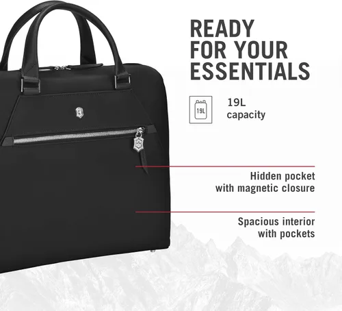 Miniatura 5 de Victorinox Victoria Signature - Maletín profesional para computadora portátil y tablet, incluye embrague y correa de hombro desmontable, 13 litros