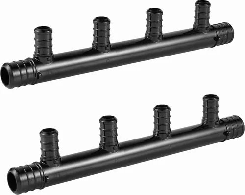 Miniatura 11 de EFIELD Colector de crimpado Poly Pex cerrado de 2 salidas: tronco de 3/4, puertos de 1/2 "(2 salidas), ASTM F2159, (PPSU1807160)