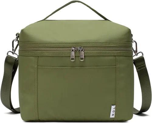 Miniatura 12 de NOL Natural Organic Lifestyle - Loncheras aisladas para mujer, bolsa enfriadora, ligera, de nailon, impermeable, para el trabajo