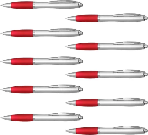 Miniatura 10 de DISCOUNT PROMOS BlackBI - Juego de 10 bolígrafos de gel de agarre de color, paquete a granel, ideal para oficina, escuela, negocios, ferias