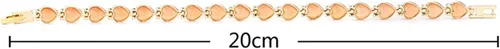 Miniatura 3 de Pulseras elásticas con cuentas para mujer, estilo bohemio, apilables, con forma de corazón, ojo de gato, para mujeres y niñas, pulsera elástica