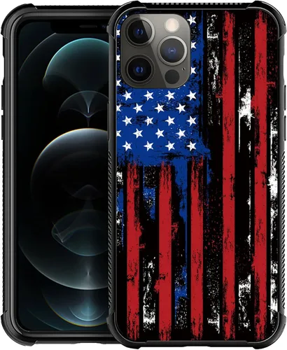 Miniatura 67 de Funda compatible con iPhone X/XS, diseño de bandera estadounidense de béisbol, TPU suave, a prueba de golpes, de vidrio templado, para iPhone X/XS