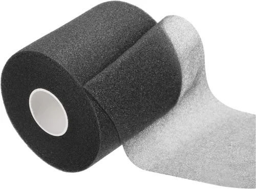 Miniatura 3 de PATIKIL Bádminton Grip Cushion Wrap PE Raqueta de tenis Grip Cinta de respaldo de película Mango antideslizante Cojín Accesorios Negro