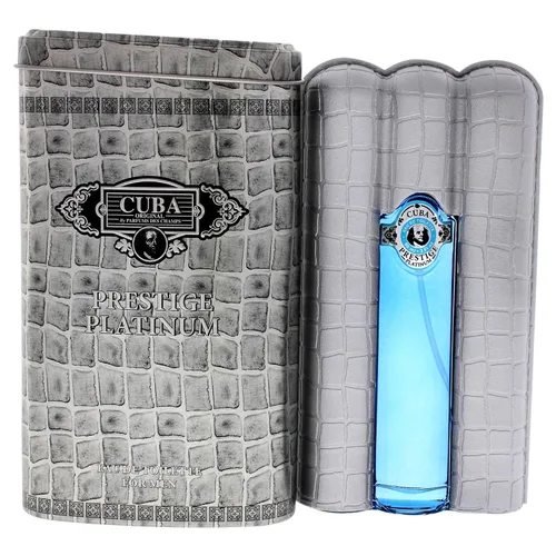Cuba Original by Parfums Des Champs Prestige Platinum de Cuba, 3 oz Eau De Toilette Spray para hombre (CUBPRPM0009002)