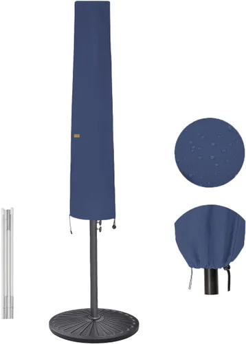 Miniatura 14 de Funda para Sombrilla de 6 a 9 pies para Sombrillas de Patio, Funda para Sombrilla de Mercado Impermeable y Duradera con Cremallera y Varilla