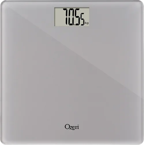 Miniatura 2 de Ozeri Báscula de baño de precisión, 440 libras 440.9lbs, en vidrio templado, con tecnología de sensor de 1.76oz, 0.1 libras 0.1lbs y tara