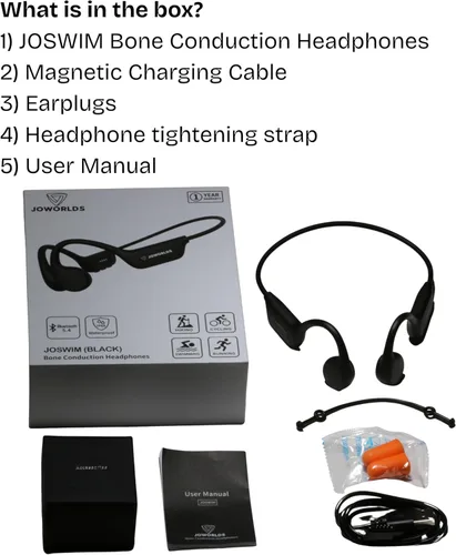 Miniatura 9 de Auriculares de oído abierto Bluetooth inalámbricos, IP68 impermeables de conducción ósea Bluetooth, auriculares inalámbricos Bluetooth, auriculares