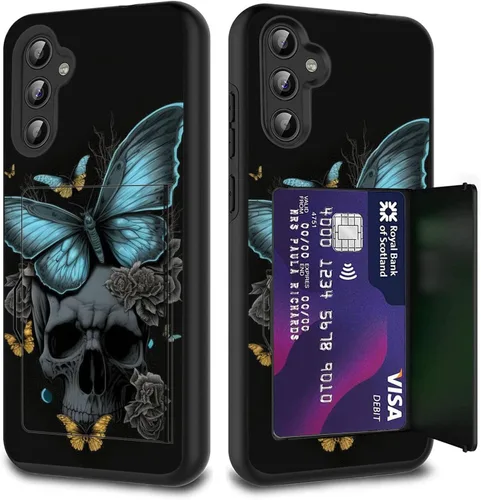 Miniatura 35 de Funda híbrida de doble capa con función atril para Samsung Galaxy A16 5G de 6.9 pulgadas, diseño de vaca con bandera estadounidense