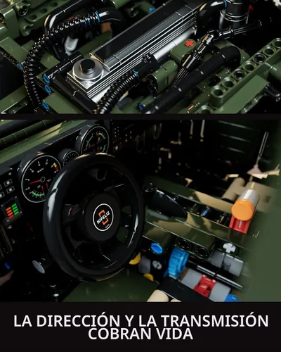 Miniatura 5 de Nifeliz M-ATV - Juego de construcción de automóviles militares para adultos, modelo de vehículo táctico blindado para construir, juego de autos