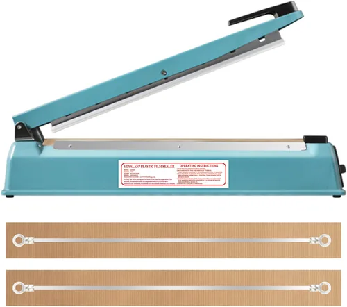 Miniatura 11 de Cuerpo de metal, sellador térmico por impulso, sellador manual de bolsas, máquina de sellado térmico de 8 pulgadas, máquina selladora de impulsos