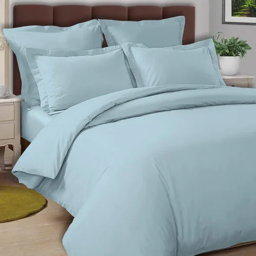 Miniatura 17 de Pizuna 100% Cotton Duvet Cover Set Twin Size - Percale Weave Long Staple Combed Cotton Duvet Cover (68" x 86") with 4 Corner Ties & Button Closure
