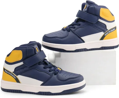 Miniatura 2 de brooman Zapatos de baloncesto para niños, tenis de caña alta para niñas, zapatos de escuela, zapatos deportivos para correr