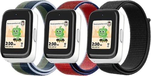 Miniatura 11 de Correas de nailon NewJourney compatibles con el reloj SyncUP para niños 2/1, correa de reemplazo transpirable con gancho y bucle para niños y niñas