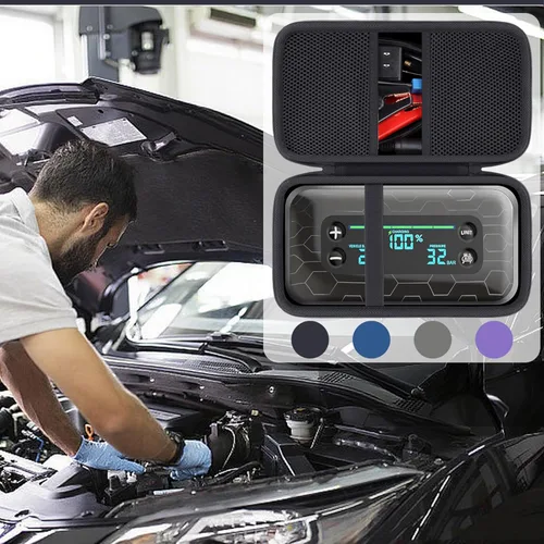 Miniatura 9 de khanka Estuche de almacenamiento para HALO Bolt Ultimate 2.0/HALO Bolt Air +1750 Arrancador de batería portátil para automóvil, solo estuche (negro)