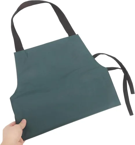 Miniatura 3 de BESPORTBLE Waterproof Kitchen Apron Men and Women Pvc Oil-resistant Cooking Apron Dark Green Utensil Washing Home and Professional Use