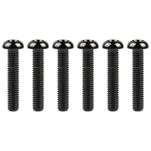 Miniatura 28 de Cabeza de botón de titanio Torx M5 M6 M8 x10 12 15 20 25 30 35 1.575 in para bicicleta, motocicleta, automóvil, tornillos paquete de 6