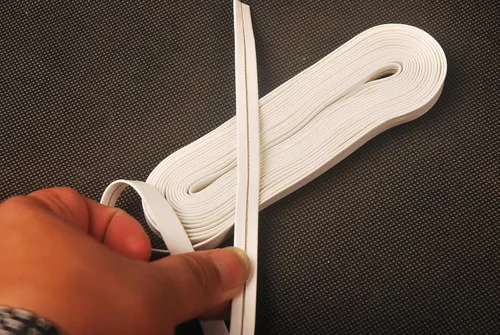 Miniatura 2 de Cordón blanco de la envoltura de Ito Tsukamaki Sageo del cuero de la PU para las espadas samurai