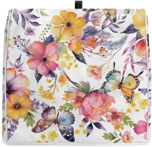 Miniatura 3 de Butterfly Kitchen Aid - Funda acolchada para batidora de pie, se adapta a todos los modelos de cabezal inclinable y elevador de tazón, tela