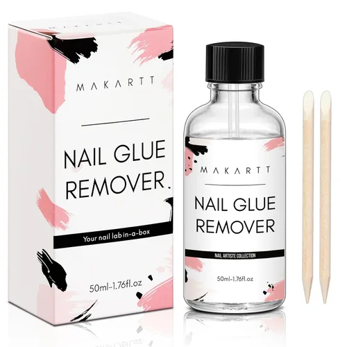 Miniatura 10 de Makartt Removedor de pegamento de uñas para uñas a presión, 1.06 fl oz (1.0 fl oz), sin hema, pegamento fácil de quitar, versátil para pegar