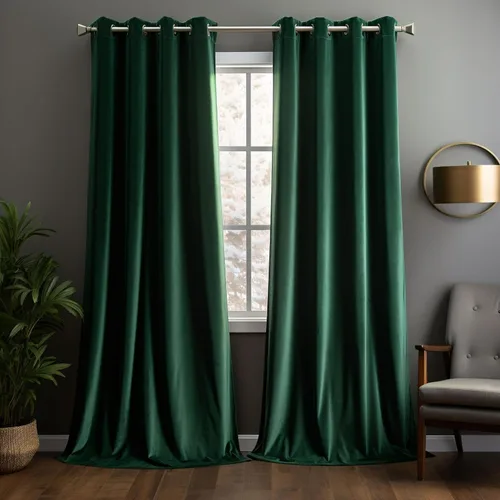 Miniatura 13 de Juego de 2 paneles de cortinas de terciopelo negro, cortinas súper suaves con ojales para decoración de sala de estar y dormitorio, reducción