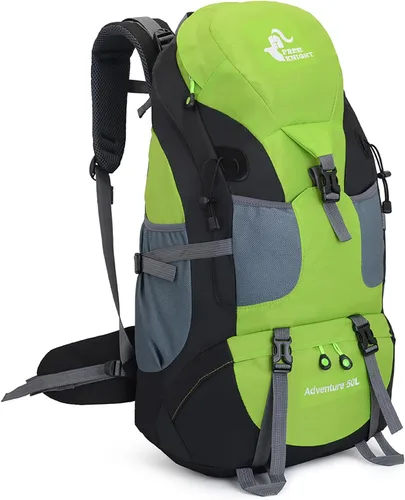 Miniatura 11 de Bseash Mochila de senderismo de 50 L, resistente al agua, ligera, mochila deportiva para deportes al aire libre, bolsa de viaje para camping, Azul