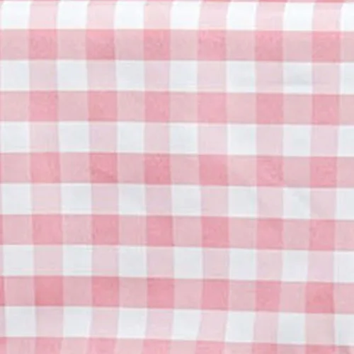 Miniatura 3 de Efavormart - Mantel a cuadros rectangular de 60 x 102 pulgadas, cuarzo blanco/rosa Mantel de lino de poliéster a cuadros 2-Rosa