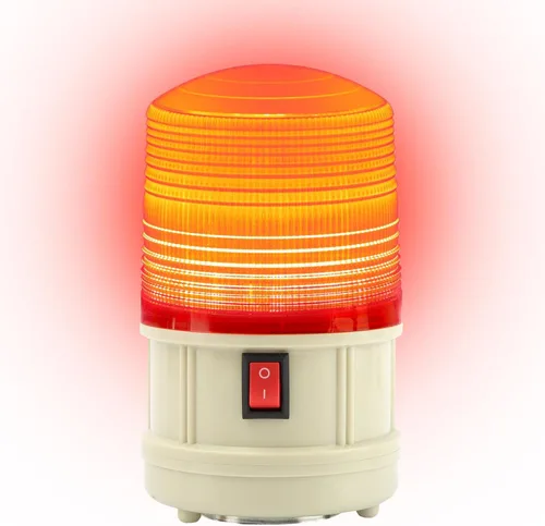 Miniatura 8 de Faro de advertencia LED de 6", luz estroboscópica de emergencia que funciona con pilas, lámpara magnética de advertencia de seguridad intermitente