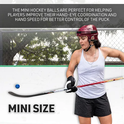 Miniatura 5 de Franklin Sports - Pelotas de hockey callejero NHL - Sin rebote para uso en exteriores y en patines - Tamaño oficial para hockey callejero juvenil