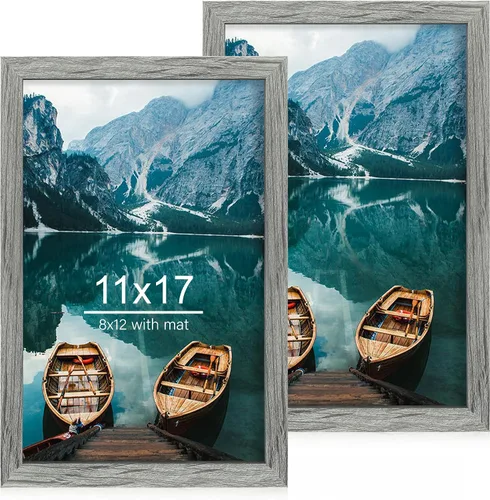 Miniatura 149 de Hongkee - Juego de 2 marcos de fotos, HK042515-MD5.5X8.5-BK(2PK)