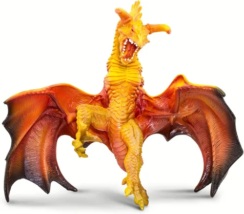 Miniatura 4 de Safari Ltd. Figura de dragón de lava, figura detallada de modelo de plástico de 7.5 pulgadas, divertido juguete de fantasía para niños, niñas