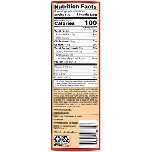 Miniatura 7 de Lu Petit Ecolier - Galletas europeas de chocolate con frambuesa, 5.29 onzas