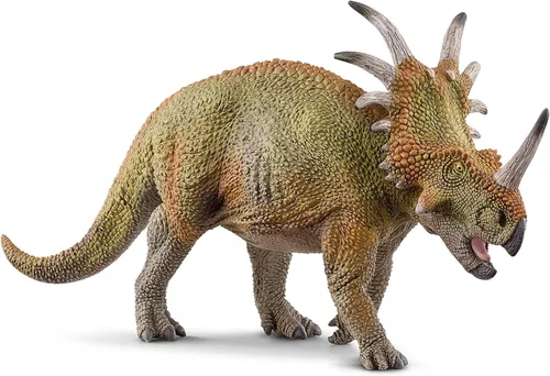 Schleich Dinosaurs - Figura realista de dinosaurio de Styracosaurus, auténtico y detallado, juguete de dinosaurio jurásico prehistórico, altamente