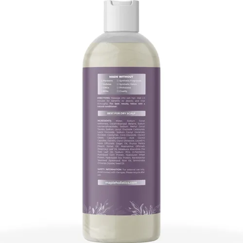 Miniatura 2 de Champú Sage anticaspa con argán, jojoba y spikenard orgánico, 100% natural, sin sulfatos, tratamiento para hombres y mujeres, fórmula antiséptica