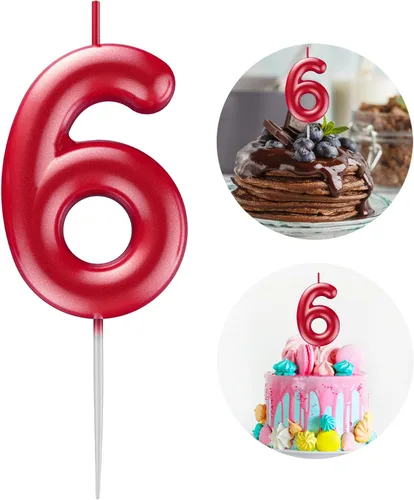 Miniatura 152 de Velas número 2 arcoíris con número 3D de feliz cumpleaños para decoración de fiesta de pastel de cumpleaños, suministros de celebración