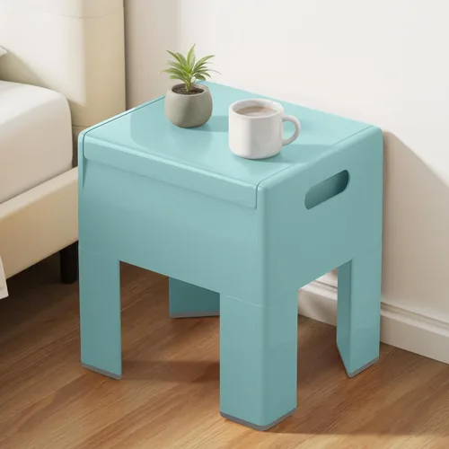 Miniatura 11 de HOTEAGLE Otomana con almacenamiento para sala de estar de 14 pulgadas, multiusos, otomana con tapa abatible y patas desmontables, soporta hasta 220