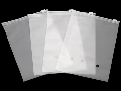 Miniatura 8 de Paquete de 50 bolsas pequeñas con cierre resellable esmerilado, 3.8 x 5.9 pulgadas, bolsas deslizantes de plástico de 5 mil de grosor con orificio