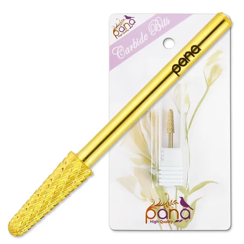 Miniatura 17 de PANA Broca de carburo en forma de cono profesional de 3/32 pulgadas, tamaño de vástago de 3/32 pulgadas, broca de uñas para manicura y pedicura, DLC