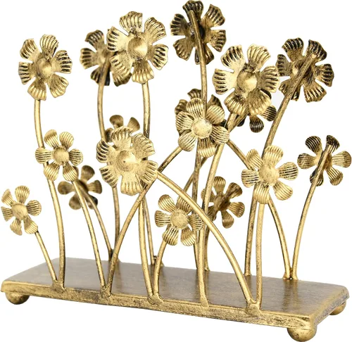 Miniatura 6 de OwlGift Servilletero de hierro vintage para mesa, soporte de pañuelos de granja de girasol, dispensador de servilletas de cóctel, servilleta rústica