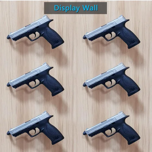 Miniatura 5 de StrongTools Percha para pistolas, soporte para pistola de montaje en pared, adecuado para escritorio o armario, organizador de pistolas