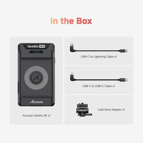 Miniatura 9 de Accsoon SeeMo - Transmisión de video HDMI 4K para iPhone 17/16/15/14/13 iPad, monitor transmisor de cámara de video 4K30/1080p60, transmisión