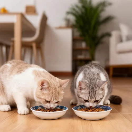Miniatura 4 de Cuencos de cerámica para gatos, paquete de 6 cuencos coloridos para gatos, platos antideslizantes para gatos, cuencos anchos para mascotas aptos