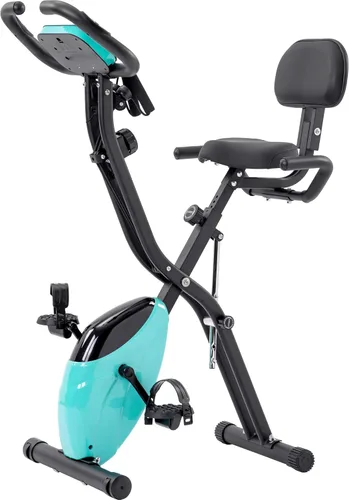 Miniatura 8 de Merax Bicicleta estática plegable para interiores, vertical, reclinada, para fitness, bicicleta magnética con resistencia ajustable de 16 niveles